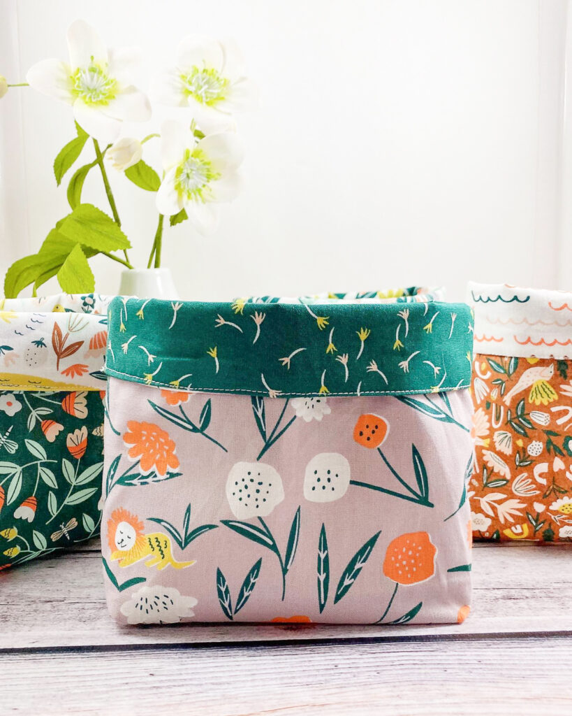 Easy Fabric Basket Tutorial – A Beginner Sewing Project - Tangled ...