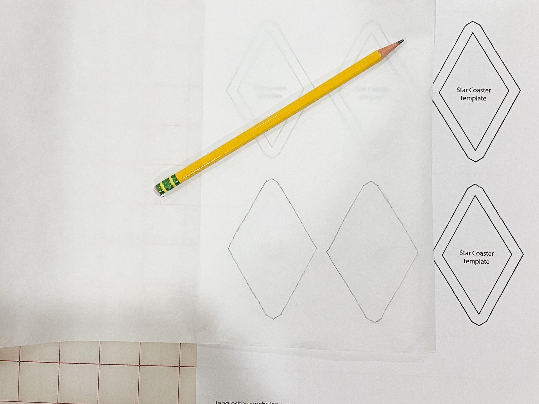 Star Coffee Coaster Tutorial – Easy Fabric Gift Idea to Sew