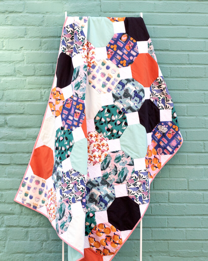 Just Dotty quilt featuring Comforts of Home, free quilt pattern from Cloud9