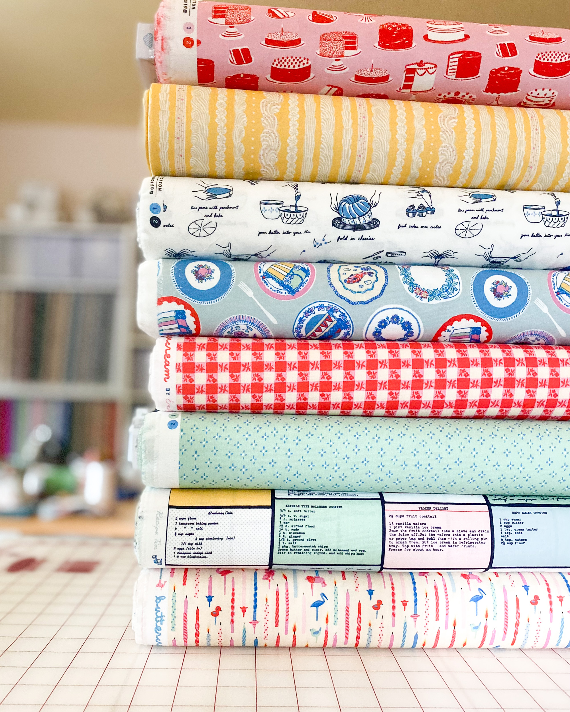 Buttercream by Emily Taylor for Cloud 9 Fabrics available now at Tangled Threads by Jen!