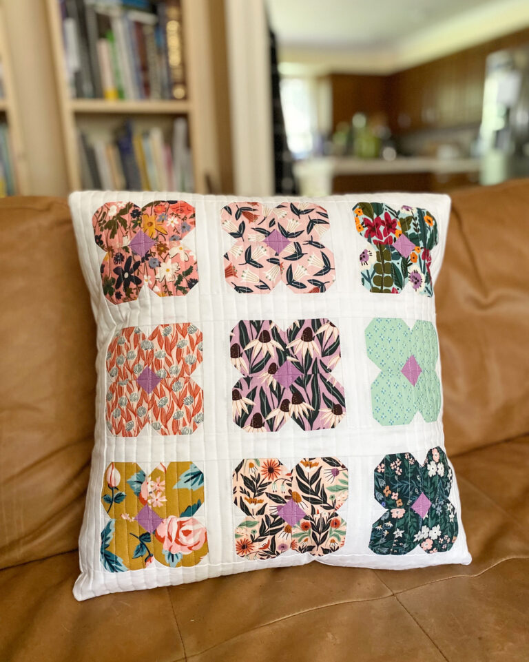 Sew a Scrap-Friendly Blossom Pillow – A Sweet Spring Project