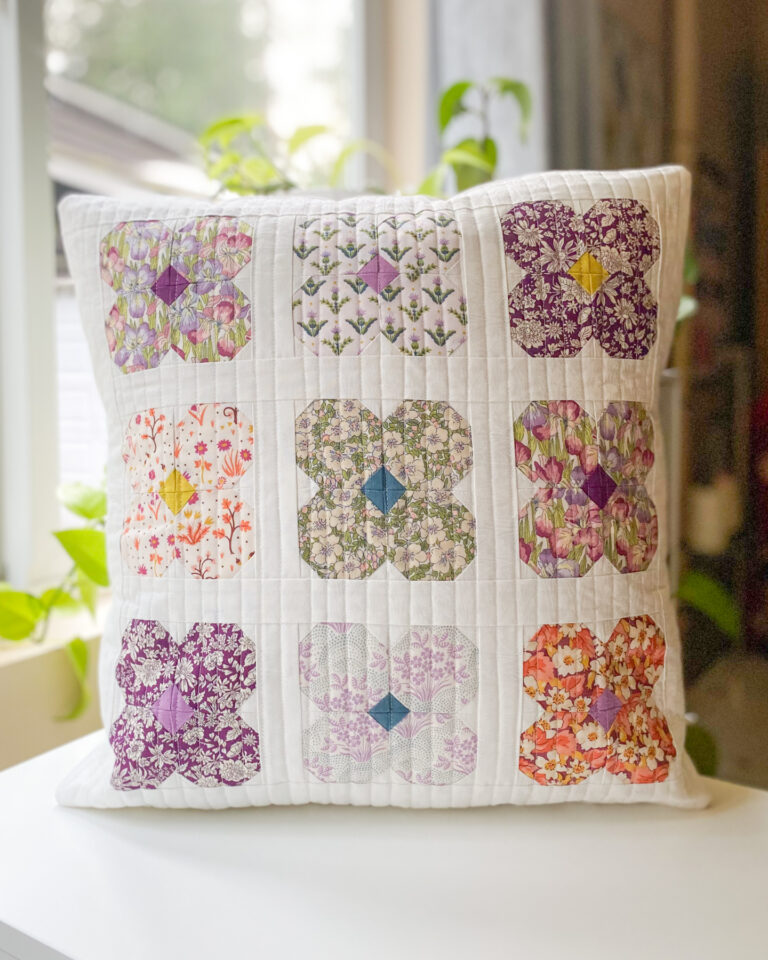 Sew a Scrap-Friendly Blossom Pillow – A Sweet Spring Project