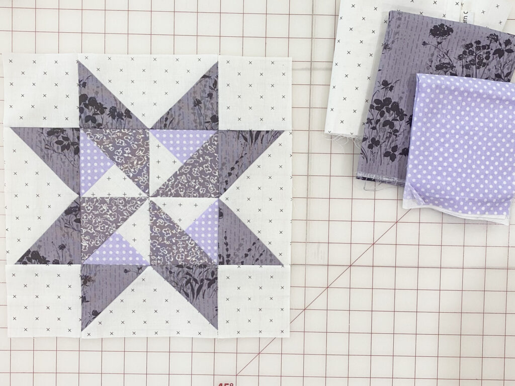  quilt block made with four-at-a-time-flying-geese method