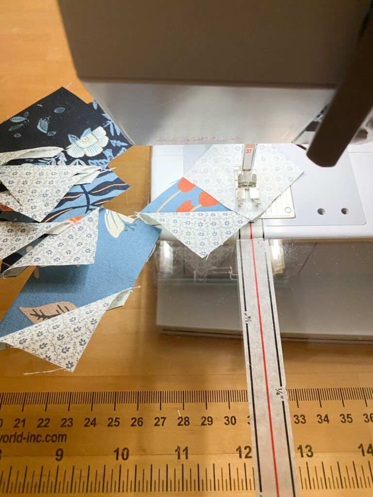 seam tape for sewing half square triangles
