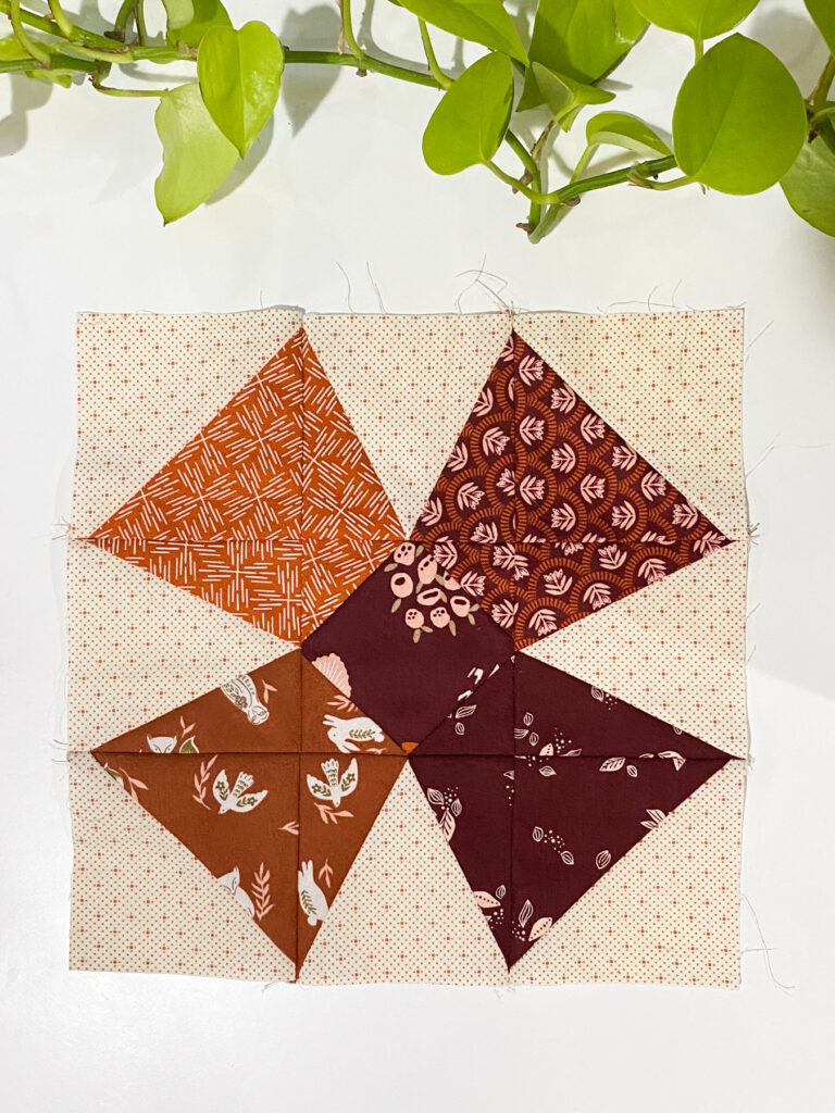 Moda Blockheads 6 Block 15 Petal Pusher quilt block