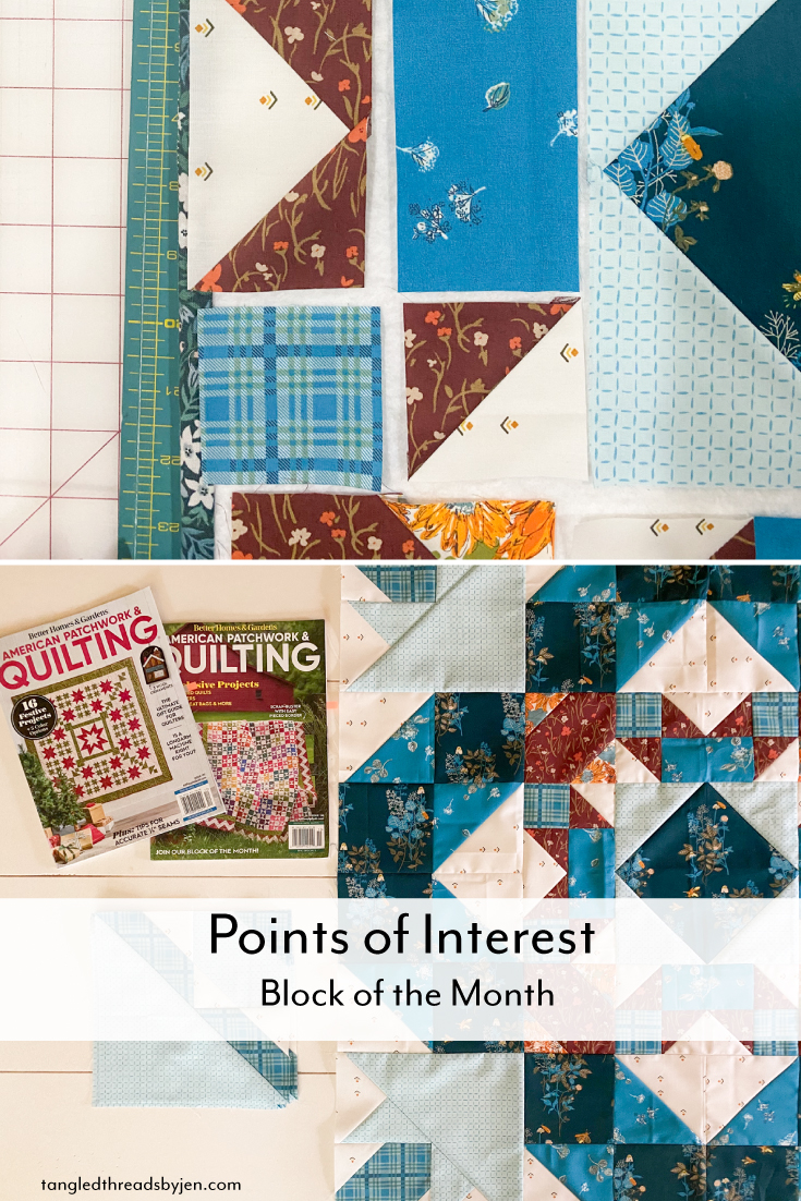 Points of Interest Quilt Update: Square-in-a-Square Center & Flying Geese