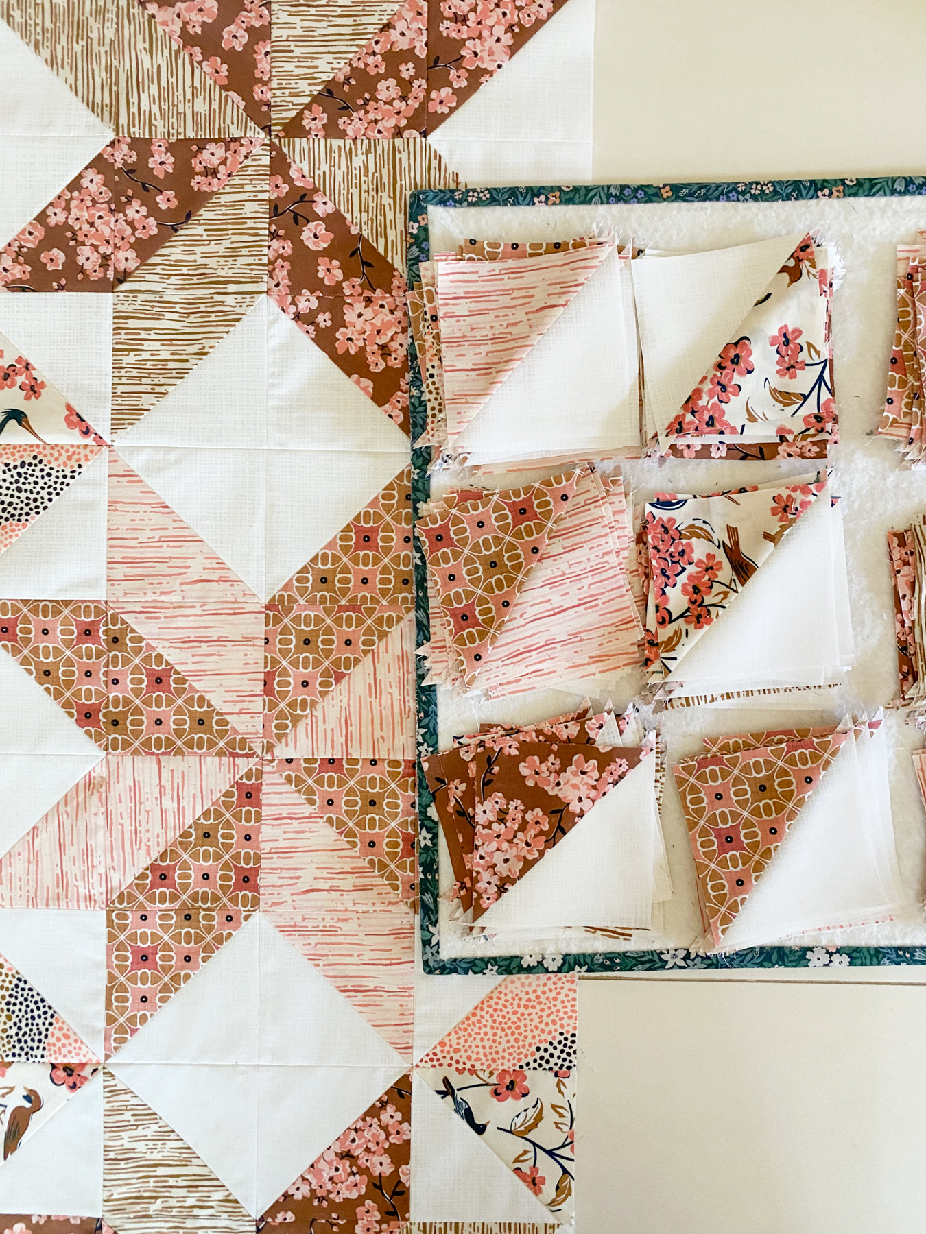 Charm Star star quilt pattern using charm squares