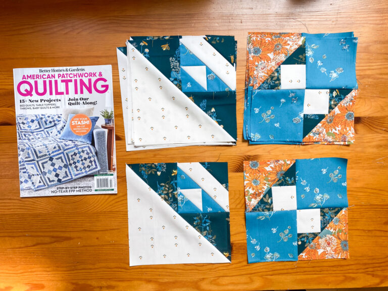 Points of Interest Quilt Block of the Month – Blocks E and F